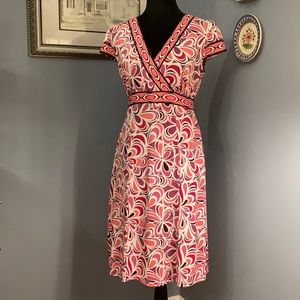 Retro Print Maternity Dress